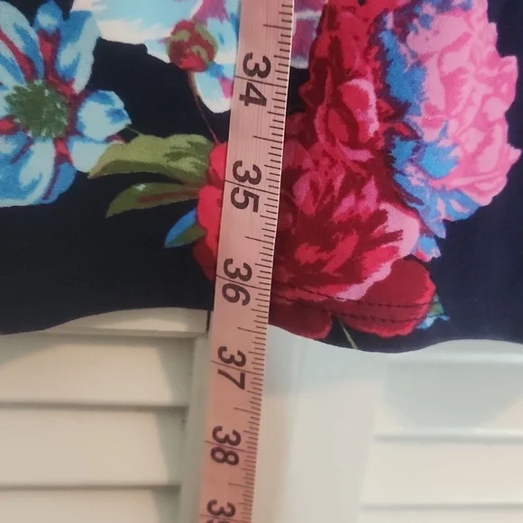 Joe & Elle Blue Floral Bodycon Dress - Picture 7 of 7